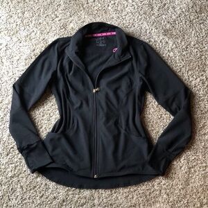 Heart Soul Scrub Jacket with thumb holes - EUC - Black - Size XS